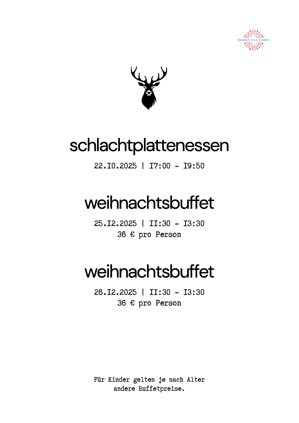 Sonntags Special